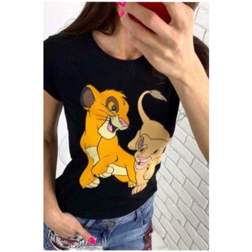 фото Футболка футболка женская хлопок летняя модная удлиненная длинная короткая укороченная на лето для девочки с принтом из хлопка прикольная подростковая оверсайз свободная с надписями с коротким рукавом хлопковая широкая яркая цветная рисунком брендовая турция с мишкой тедди размер 40 42 44 на рост 150 155 158 160 162 164, размер 42/44, черный bgt