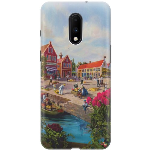 фото Re:paчехол - накладка artcolor для oneplus 7 с принтом "старинный амстердам"