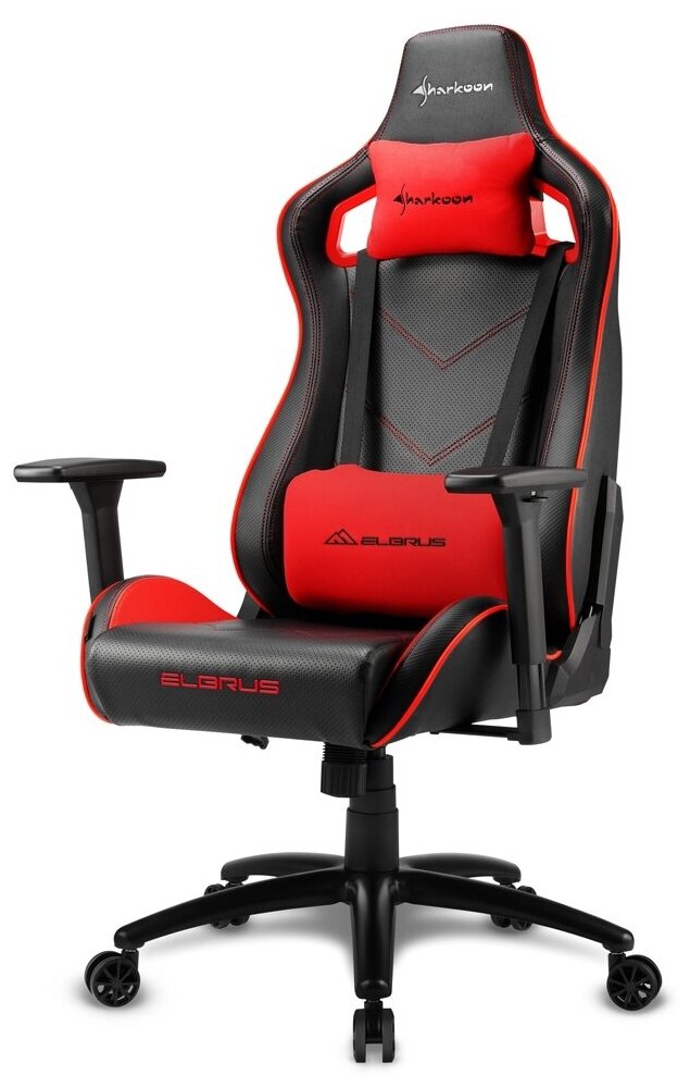 Компьютерное кресло Sharkoon Elbrus 2 Black Red