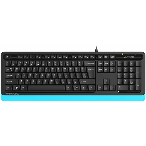Клавиатура A4TECH Fstyler FKS10 USB черный синий fks10 blue 200300₽