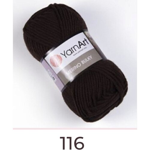 Пряжа для вязания Yarnart Merino Bulky 25% шерсть 75% акрил;100гр-100м(1 моток)