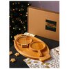 Подарочный набор посуды Adelica «Кухни мира», доски для подачи 3 шт: 43×25 см, 21×14 см, 18×14 см, берёза - изображение