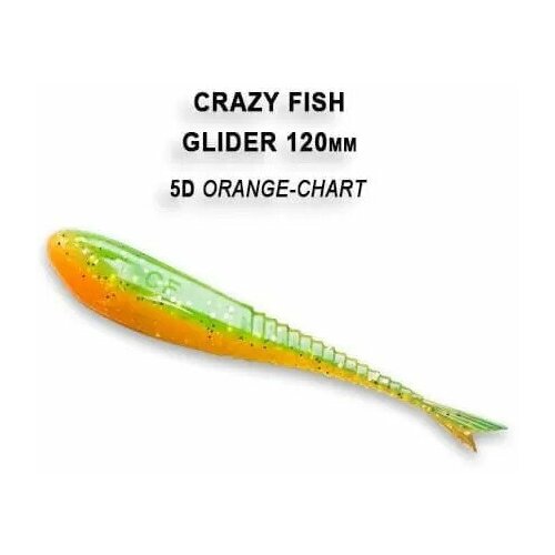 Силиконовые приманки Crazy Fish Glider 5 37-120-5d-6, 6шт.