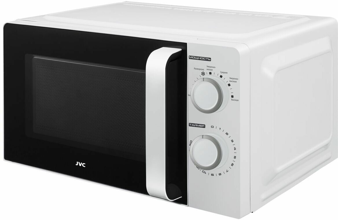 Микроволновая печь JVC 20 литров с таймером на 30 минут 6 уровней мощности авторазмораживание 700 Вт