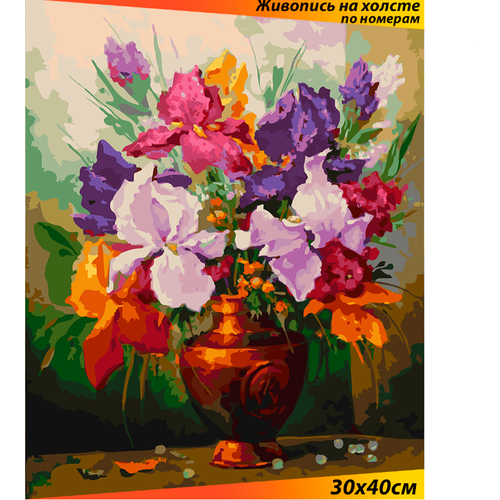 Белоснежка Картина по номерам Ирисы (144-AS), 30 х 40 см, разноцветный белоснежка картина по номерам бабочки 755 as 30 х 40 см разноцветный
