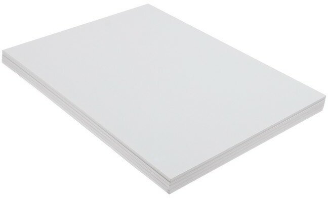 Пенокартон матовый, 50х70 см, толщина 5 мм, белый, комплект 5 листов, STAFF, 112471 - фотография № 10