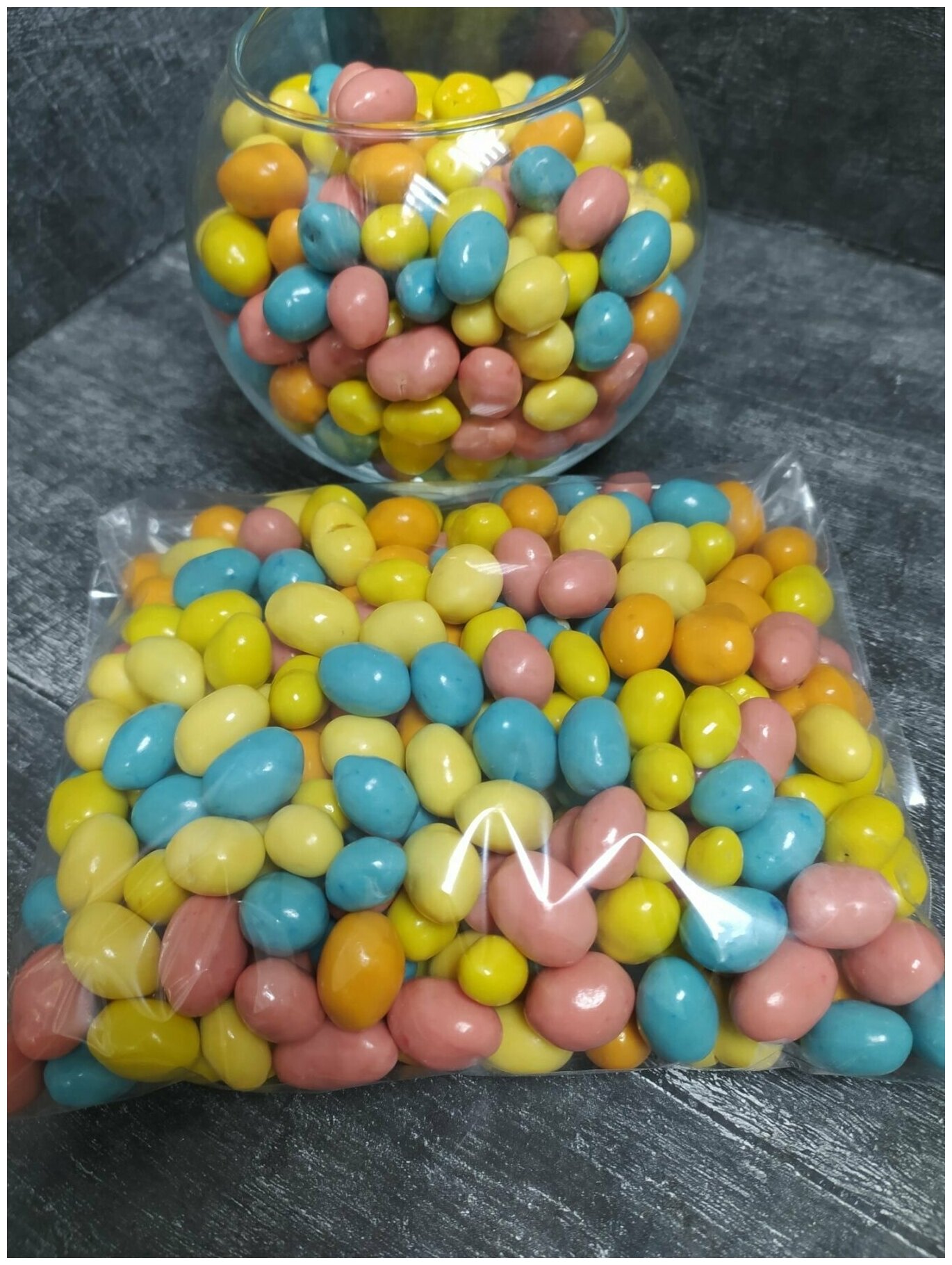Арахис в цветной шоколадной глазури 1000 гр , 1 кг / Орехи в шоколаде / Отборные Высший сорт - фотография № 4