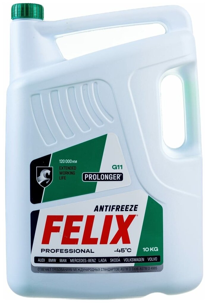 Антифриз Felix 10л зеленый Prolonger 430206021