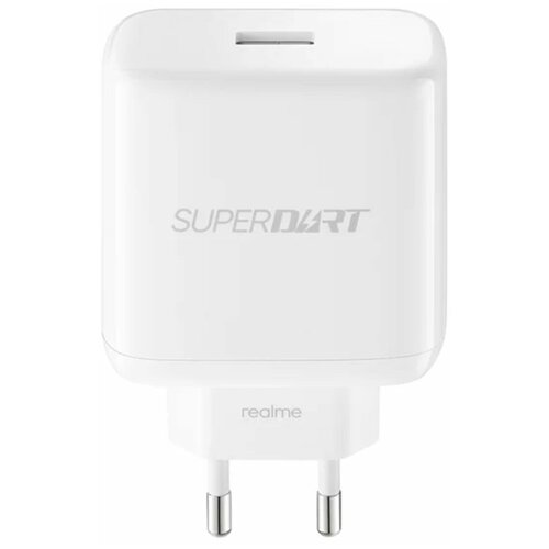 Сетевое зарядное устройство для Realme SUPER Dart с USB входом 65W (цвет: White)