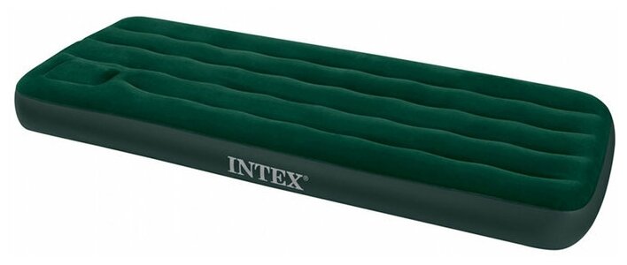 Надувной матрас Intex Downy Bed (66950), 191х76 см, зеленый