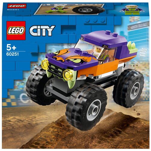 Конструктор LEGO City Great Vehicles 60251 Монстр-трак, 55 дет. lego lego city конструктор ограбление полицейского монстр трака