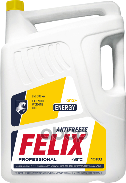 Антифриз готовый карбоксилатный желтый Felix energy-45 g-12 10л Felix 430206028