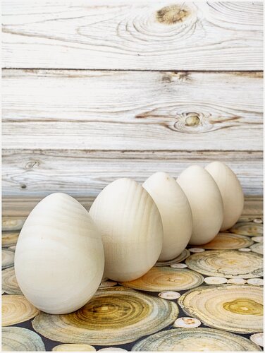 Изображение товара Заготовка для росписи и декорирования на Пасху набор деревянных яиц 5 шт. Орнамент