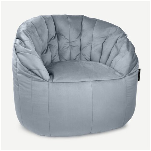 Дизайнерское кресло-мешок для отдыха aLounge - Butterfly Sofa - Keystone Grey (велюр, серый)