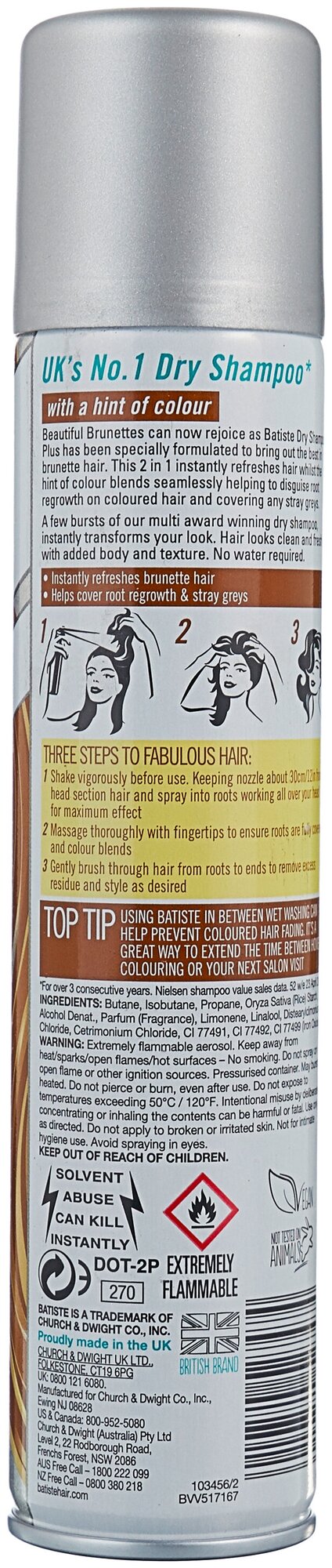 Batiste сухой шампунь Beautiful Brunette, 200 мл