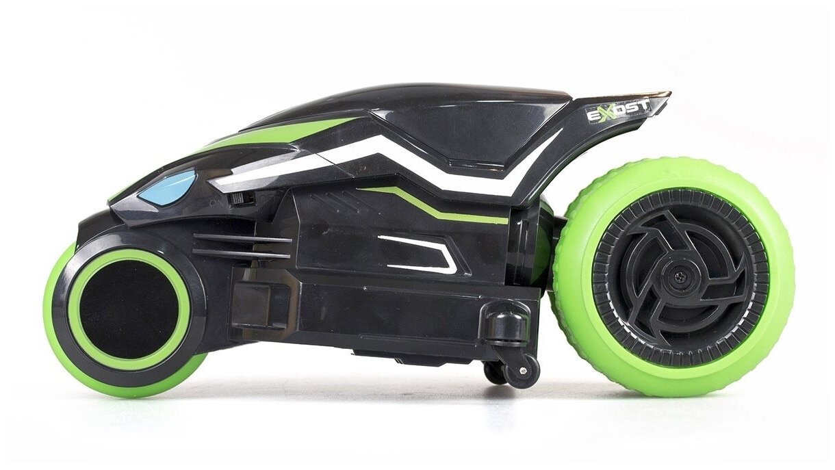 Мотоцикл EXOST Мотодрифт (20249), 1:12, черный/зеленый