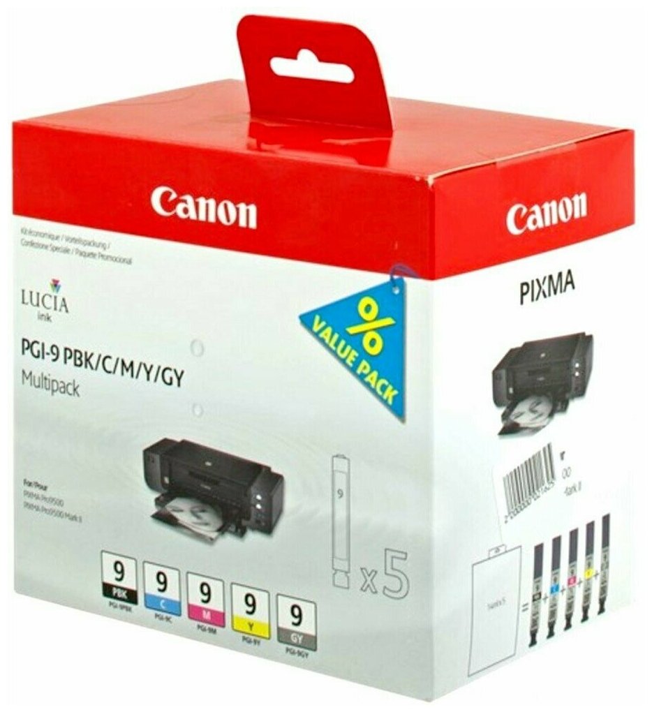 Картридж Canon PGI-9 PBK/C/M/Y/GY (1034B013)