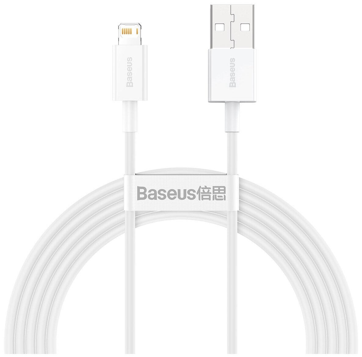 Аксессуар Baseus Superior Series Fast Charging Data Cable USB - Lightning 2.4A 2m White CALYS-C02