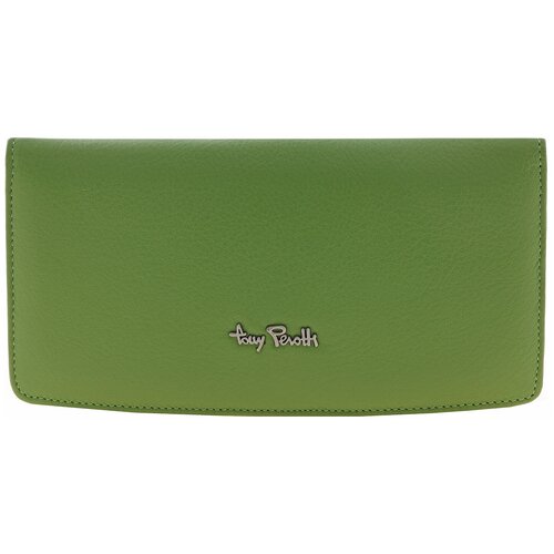 фото Кошелек tony perotti rainbow, женская, натуральная кожа, зелёный