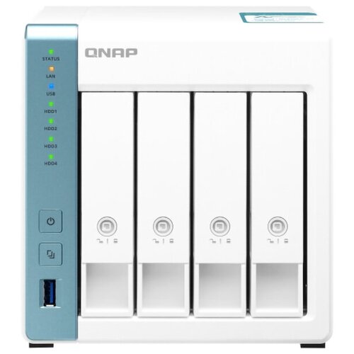 QNAP Сетевое хранилище без дисков channel QNAP D4 NAS, 4 Hot-Swap tray w/o HDD. Quad core CPU AL-214 1.7GHz, 2 GB DDR3, 2xGbE, 2xUSB 3.2 USB 3.2 Gen 1