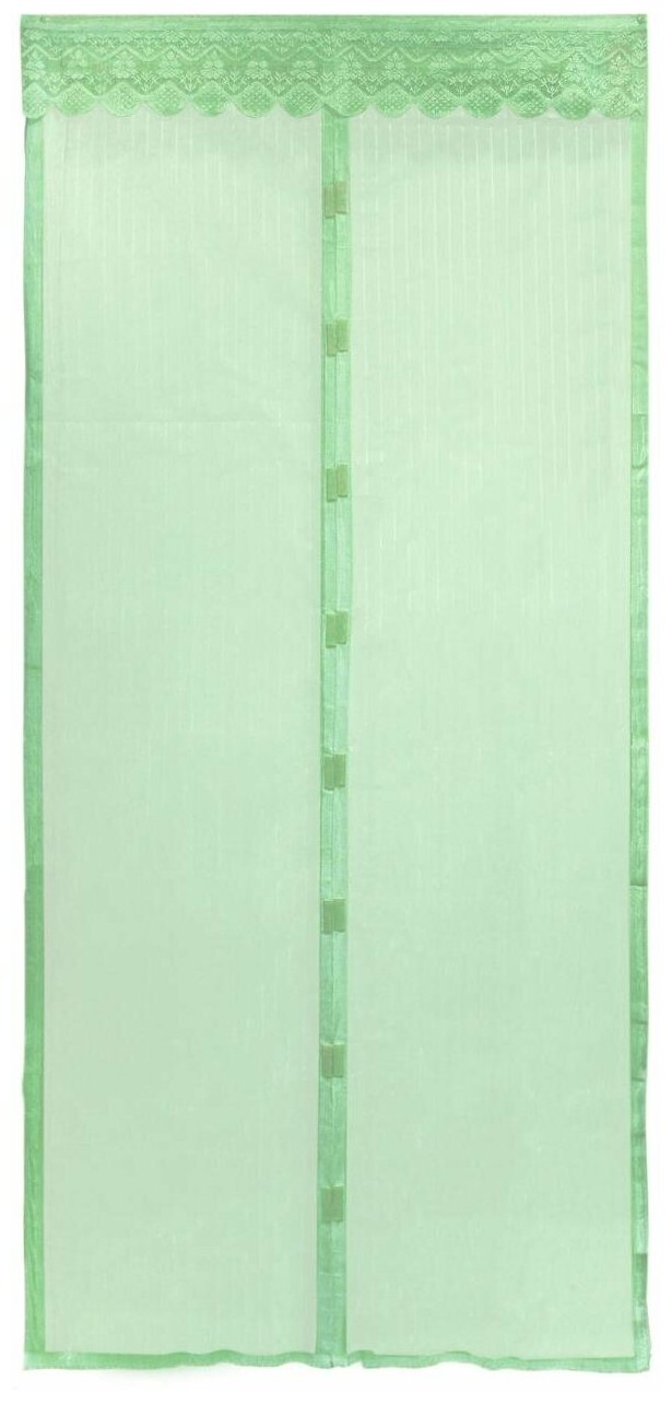 фото Сетка антимоскитная "Капутомоскито" на магнитах "Птички". размер 220*90см, 13 пар магнитов, цвет - зеленый