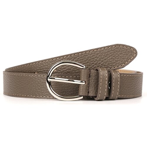 фото Ремень fabretti, натуральная кожа, для женщин, серый