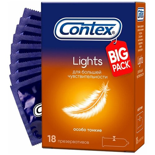 Contex / Презервативы Contex Light для большей чувствительности 18шт 3 уп