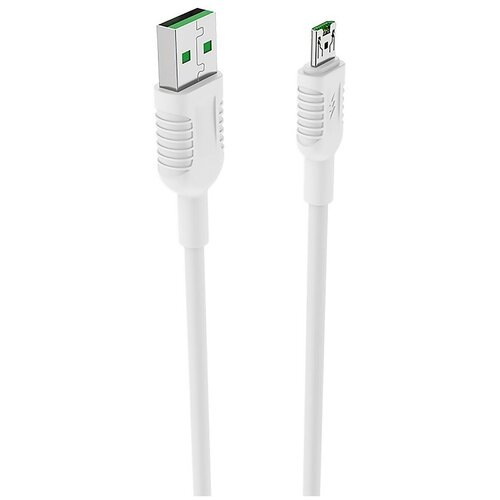 Кабель USB, micro USB, Borofone BX33 Billow 4A, 120 см, белый кабель usb микро usb borofone bx33 billow 1 0м круглый 4a пвх белый