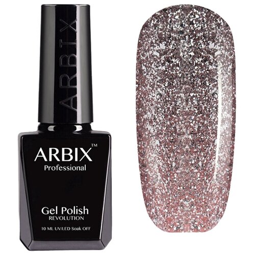 Arbix Гель-лак Classic (glitter), 10 мл, 50 г, 154 Розовый бриллиант