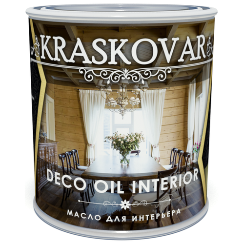 Масло Kraskovar Deco Oil Interior, Джинсовый, 0.75 л