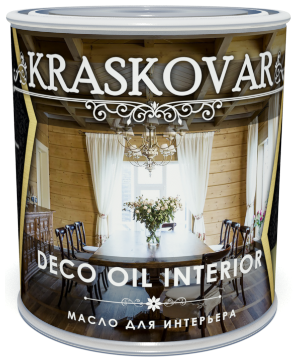 Масло для интерьера Kraskovar Deco Oil Interior Тоскана 0,75л - фотография № 1