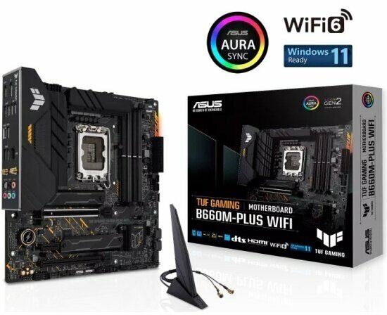 Материнская плата Asus TUF Gaming B660M-PLUS WIFI (LGA1700, mATX)