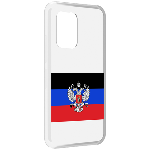 Чехол MyPads герб флаг ДНР-1 для UMIDIGI Bison GT задняя-панель-накладка-бампер