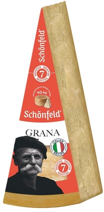 Сыр твердый Schonfeld Grana 43%, 100 г