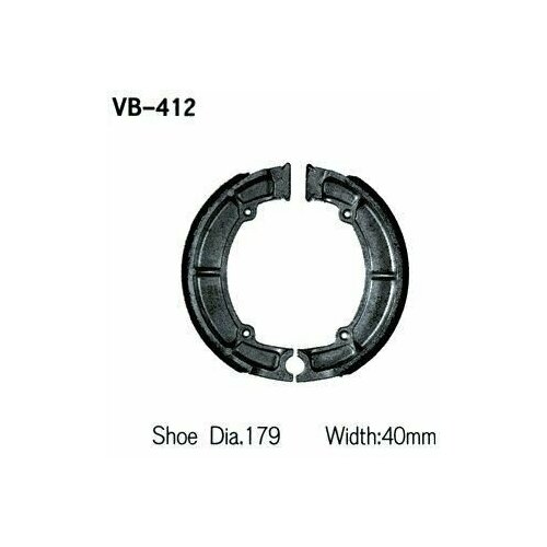 Тормозные колодки барабанные Vesrah VB-412