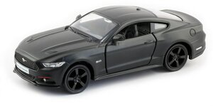 Машинка металлическая Uni-Fortune RMZ City серия 1:32 Ford Mustang GT 2015 цвет черный матовый, двери открываются 554029M