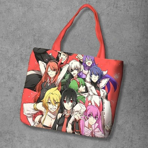 фото Сумка шоппер anime dakimakura, фактура рельефная, мультиколор