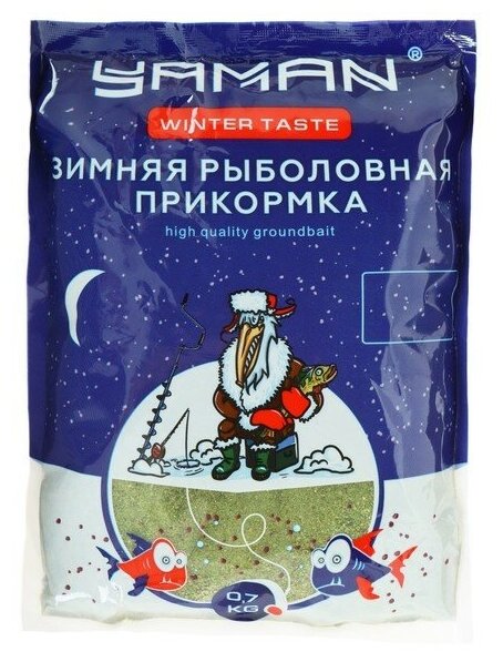 Yaman Прикормка Yaman Winter Taste Карась зимняя, конопля, цвет зелёный, 700 г