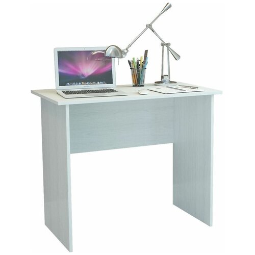 Стол компьютерный мастер Милан-85, ЛДСП, белый