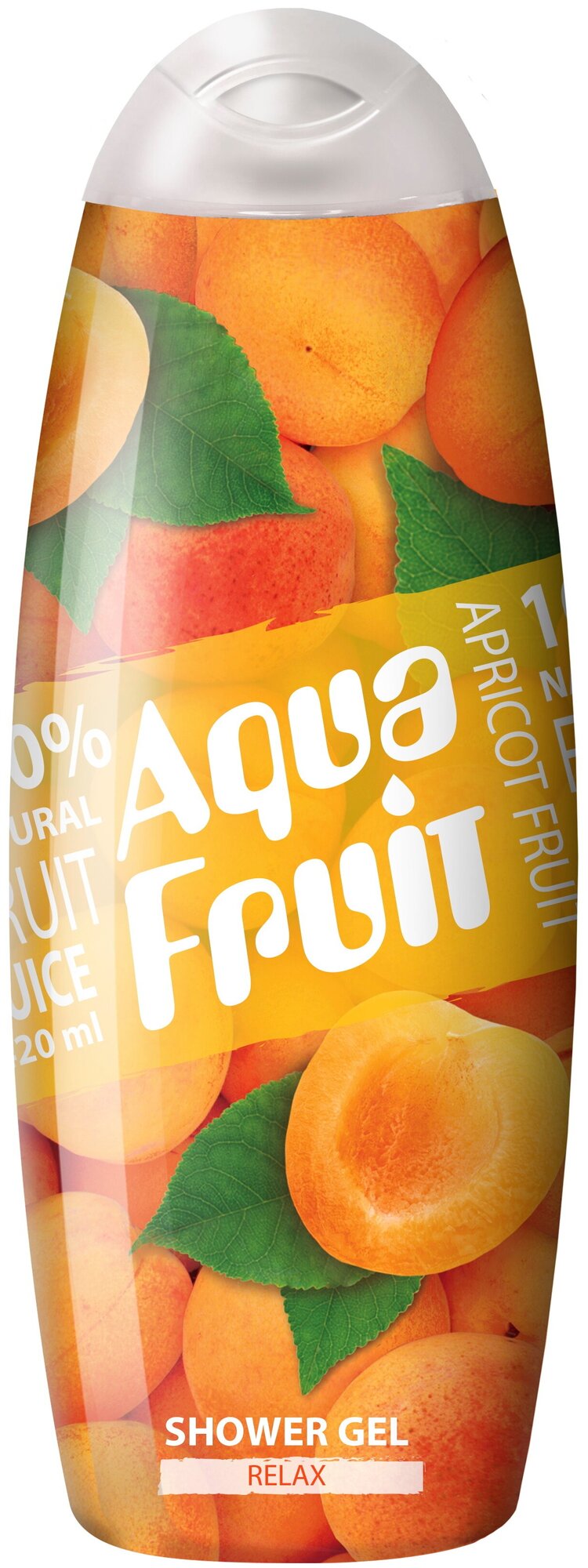 Гель для душа AQUAFRUIT apricot fruit relax