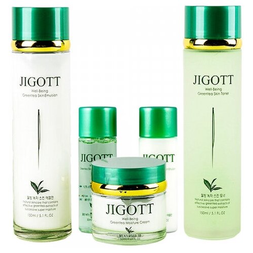 Купить Зеленый чай/набор для ухода за лицом well-being green tea skin care 3set, Jigott