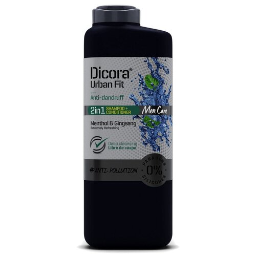 Dicora шампунь Men Care Urban fit Anti-dandruff 2 in 1, 365 мл