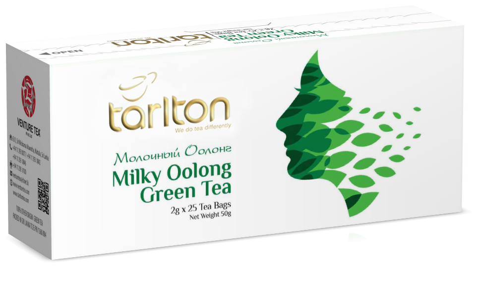 Чай зеленый Tarlton Milky oolong в пакетиках, 25 пак.