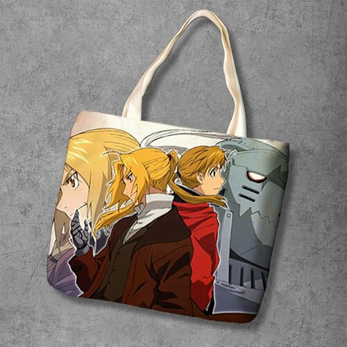 фото Сумка шоппер anime dakimakura, фактура рельефная, мультиколор