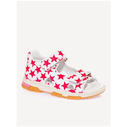 фото Сандалии minimen, ж цвет белый-принт-розовые-звезды, размер 25