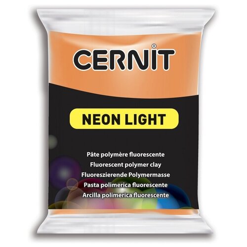 CE0930056 Пластика полимерная запекаемая 'Cernit 'NEON' неоновый 56 гр. (752 неон-оранжевый)