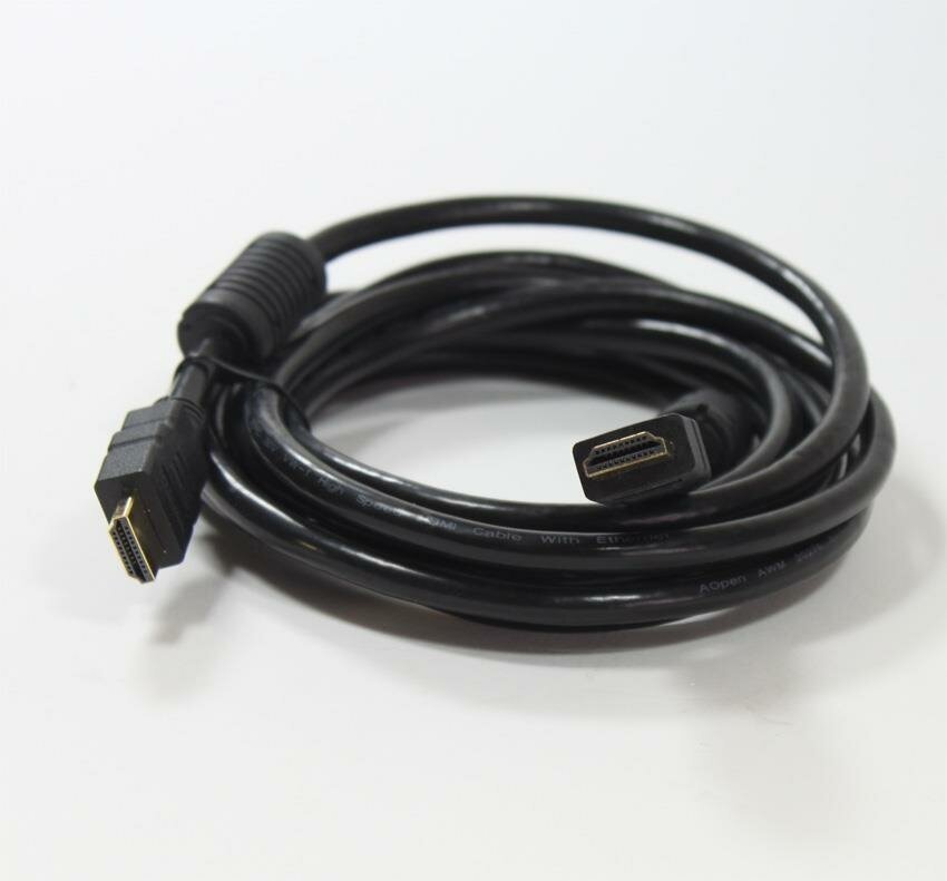 Кабель HDMI 1.8м AOpen 1.4+3D/Ethernet ACG511D-1.8M 2 фильтра позолоченные контакты - фото №5