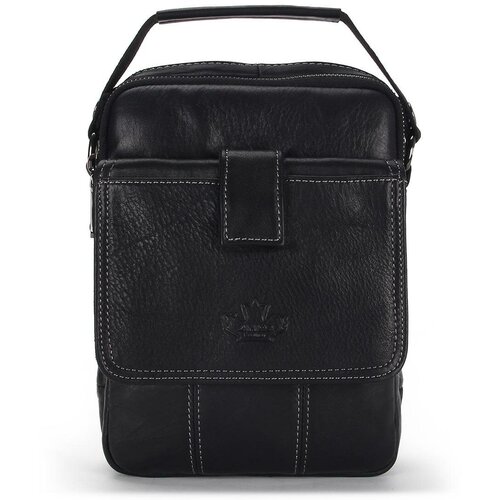 Мужская сумка-планшет из натуральной кожи «Протей» M1596 Black