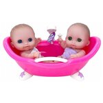 Игровой набор пупсы JC Toys Lil Cutesies Twins в ванной, 15 см, JC16980 - изображение