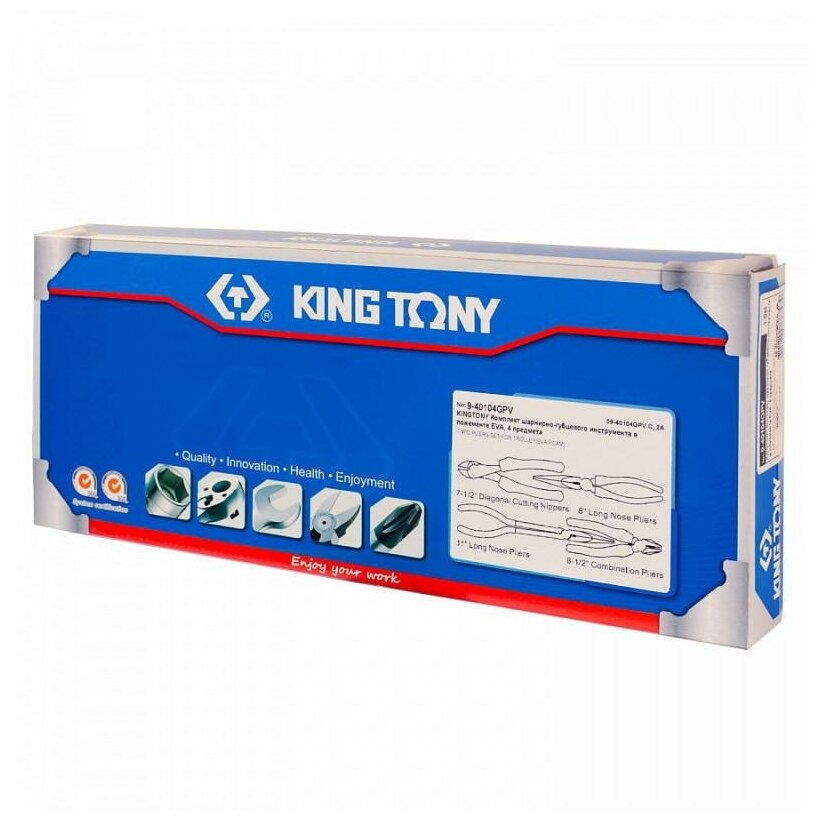 Плоскогубцы тонконосые удлинённые 280 KING TONY 6319-11C